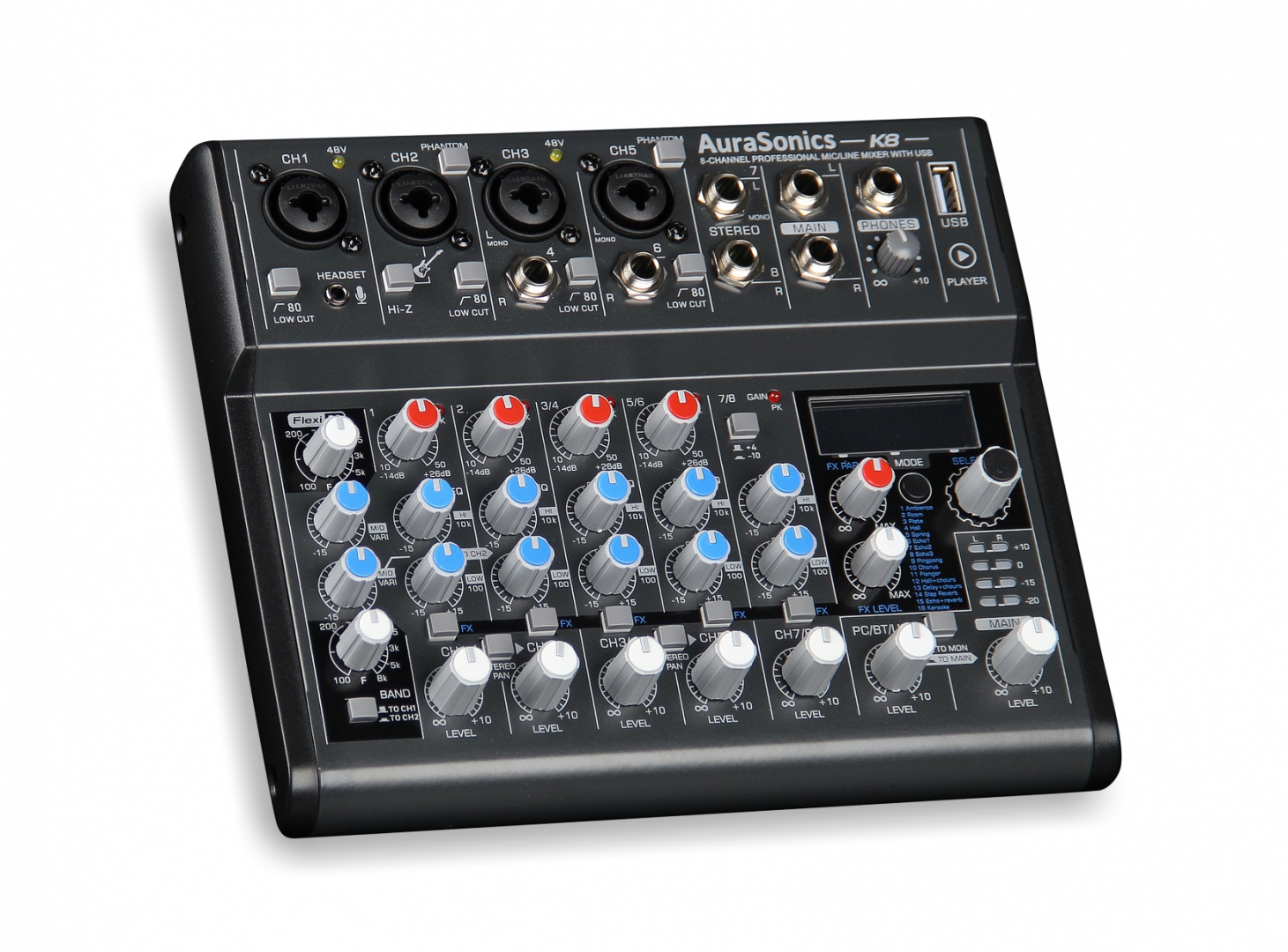 AuraSonics K8 компактный микшерный пульт в Новом Осколе