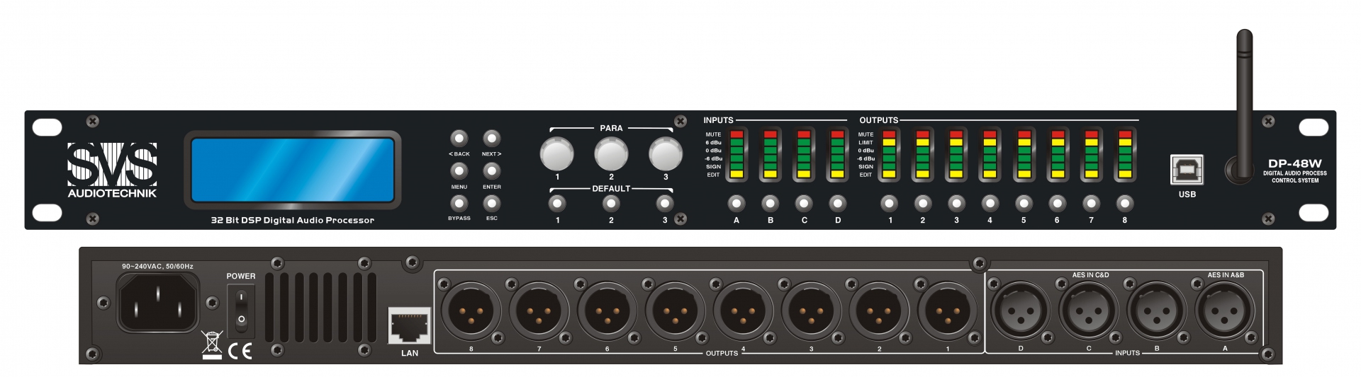 SVS Audiotechnik DP-48W Цифровой процессор: 4 входа 8 выходов в Новом Осколе